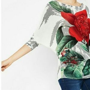 Desigual Top Size Small NWT - Red Flower